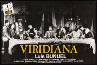 1k510 VIRIDIANA French 31x47 R90s Luis Bunuel, different image of cast at dinner table!