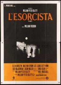 1k013 EXORCIST Italian 2p R70s William Friedkin, Max Von Sydow, William Peter Blatty horror classic!