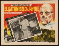 1k277 ABOMINABLE DR. PHIBES Mexican LC R70s cool different border art of disfigured Vincent Price!