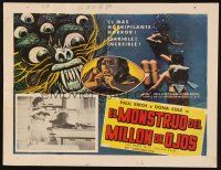 1k287 BEAST WITH 1,000,000 EYES Mexican LC R60s great art of monster attacking scuba divers!
