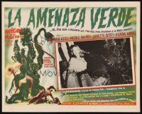 1k301 DAY OF THE TRIFFIDS Mexican LC '62 classic English horror, cool art of monster with girl!