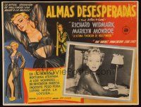 1k312 DON'T BOTHER TO KNOCK Mexican LC '52 great images & art of sexiest Marilyn Monroe!