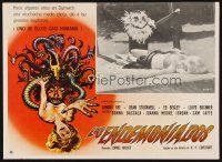 1k314 DUNWICH HORROR Mexican LC R70s AIP, really wacky scene of owl person attacking sexy girl!
