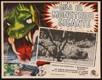 1k325 GIANT GILA MONSTER Mexican LC '59 cool different art of the giant lizard beast!