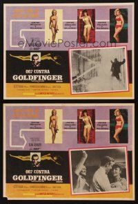 1k480 GOLDFINGER 2 Mexican LCs R70s great images of Sean Connery as James Bond 007!