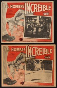 1k482 INCREDIBLE SHRINKING MAN 2 Mexican LCs '57 Jack Arnold, classic great special effects images!