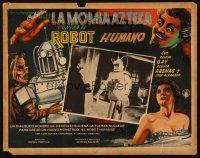 1k348 LA MOMIA AZTECA CONTRA EL ROBOT HUMANO Mexican LC '57 funky horror, great image & artwork!