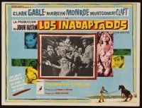 1k356 MISFITS Mexican LC '61 Clark Gable, sexy Marilyn Monroe & Clift in paddle ball scene!