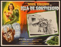 1k416 VOODOO ISLAND Mexican LC '57 Boris Karloff, cool different border art!