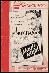 1k223 MAGIC NIGHT pressbook '32 Jack Buchanan drove women mad, Goodnight Vienna!
