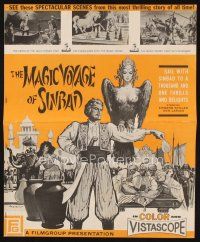 1k224 MAGIC VOYAGE OF SINBAD pressbook '62 Russian fantasy written by Francis Ford Coppola!
