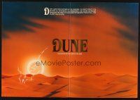 1k077 DUNE promo brochure '84 David Lynch sci-fi epic, cool completely different desert art!