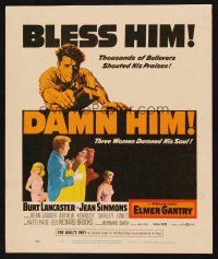 1k111 ELMER GANTRY WC '60 Jean Simmons, Shirley Jones & Patti Page damn Burt Lancaster's soul!
