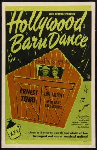 1k122 HOLLYWOOD BARN DANCE WC R70s Ernest Tubb, Lori Talbott, Earl Hodgins, country music!