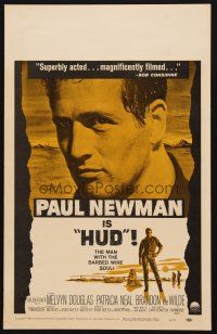 1k124 HUD WC '63 Paul Newman is the man with the barbed wire soul, Martin Ritt classic!