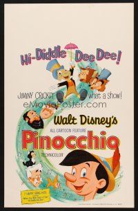1k140 PINOCCHIO WC R62 Disney classic fantasy cartoon about a wooden boy who wants to be real!
