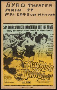 1k141 PLAYGIRLS & THE VAMPIRE Benton WC '60 walked innocently into his arms only to meet the devil!