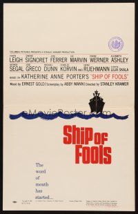 1k149 SHIP OF FOOLS WC '65 Stanley Kramer's movie based on Katharine Anne Porter's book!