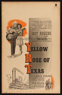 1k166 YELLOW ROSE OF TEXAS WC '44 great image of Roy Rogers playing guitar for Dale Evans!