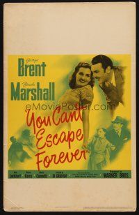 1k167 YOU CAN'T ESCAPE FOREVER WC '42 George Brent, Brenda Marshall, good gracious what a story!