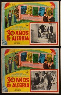 1k432 30 YEARS OF FUN 7 Mexican LCs '63 Charlie Chaplin, Laurel & Hardy, Harry Langdon!
