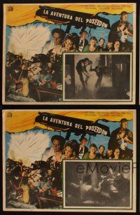 1k459 POSEIDON ADVENTURE 4 Mexican LCs '72 Gene Hackman, Stella Stevens, classic disaster movie!