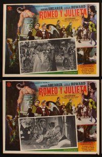 1k446 ROMEO & JULIET 6 Mexican LCs R60s Norma Shearer, Leslie Howard, John Barrymore, Shakespeare