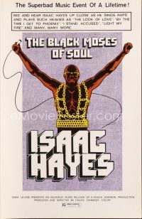 1k175 BLACK MOSES OF SOUL pressbook '73 Isaac Hayes, the superbad music event of a lifetime!
