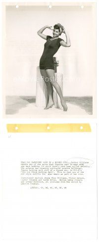 1m161 ESTHER WILLIAMS 8x10 key book still '51 wearing 1910s swimsuit for Million Dollar Mermaid