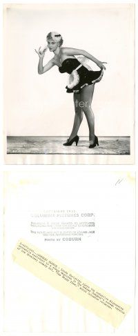 1m372 LINDA CHRISTIAN 8x10 still '52 full-length as French maid powdering her face by Coburn!