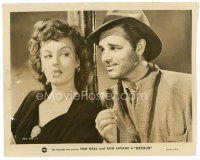 1m129 DETOUR 8x9.75 still '45 best close up of Tom Neal & Ann Savage, classic Edgar Ulmer noir!