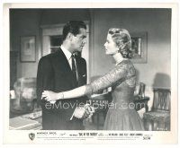 1m135 DIAL M FOR MURDER 8x10 still '54 Hitchcock, c/u of Robert Cummings & concerned Grace Kelly!