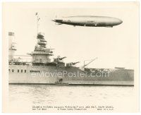 1m137 DIRIGIBLE 8x10 still '31 Frank Capra, great image of Navy blimp over battleship!