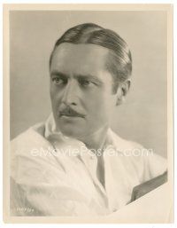 1m149 EDMUND LOWE 8x10 still '30s head & shoulders portrait of the star with cool mustache!