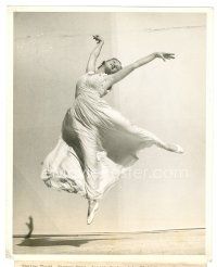 1m220 GOLD DIGGERS IN PARIS 8x10 still '38 dancer Evelyn Thawl does a high passe flying arabesque!