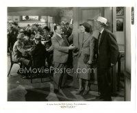 1m336 KENTUCKY 8x10 still '38 man greets pretty Loretta Young & Walter Brennan at door!