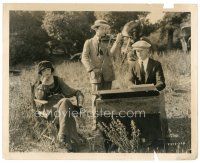1m369 LILY OF THE DUST candid 8x10 still '24 Pola Negri with violinist & pianist outdoors!