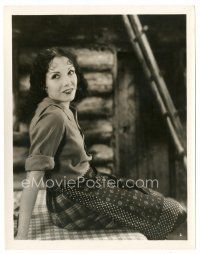 1m397 LUPE VELEZ 8x10 still '30s seated portrait on table wearing apron!