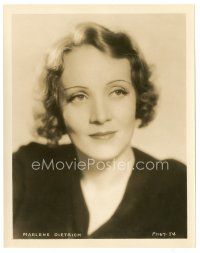 1m423 MARLENE DIETRICH 8x10 still '30s head & shoulders portrait with the trace of a smile!