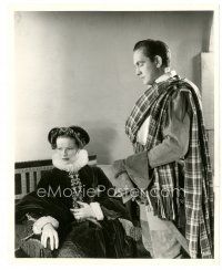 1m430 MARY OF SCOTLAND 8x10 still '36 Fredric March stands over Katharine Hepburn as Mary Stuart!
