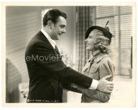 1m447 MORE THAN A SECRETARY 8x10 still '36 George Brent & Jean Arthur smiling at each other!