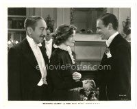 1m449 MORNING GLORY 8x10.25 still '33 Katharine Hepburn between Adolphe Menjou & Fairbanks Jr.!