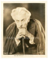 1m495 OLD SAN FRANCISCO 8x10 still '27 great close up of Josef Swickard wearing cloak with cane!