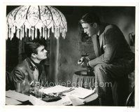 1m501 PARADINE CASE 8x10 still '48 Gregory Peck with pipe looks at Louis Jourdan, Alfred Hitchcock