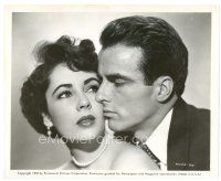 1m524 PLACE IN THE SUN 8x10 still '51 best close up of Montgomery Clift & sexy Elizabeth Taylor!