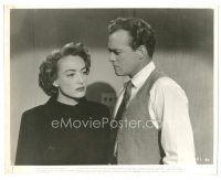 1m527 POSSESSED deluxe 8x10 still '47 Ven Heflin stares at pretty Joan Crawford!