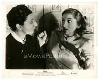 1m561 REBECCA 8x10 still R56 Alfred Hitchcock, close up of creepy Judith Anderson & Joan Fontaine!
