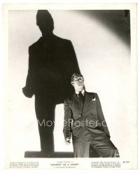 1m601 SHADOW OF A DOUBT 8x10 still R46 Hitchcock, cool image of Joseph Cotten with huge shadow!