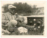 1m609 SHE'S A SHEIK candid 8x10 still '28 director Clarence Badger talks to his actors by radio!
