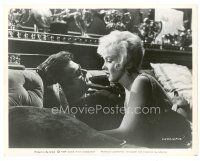 1m622 SOME LIKE IT HOT 8x10 still '59 close up of sexy Marilyn Monroe & Tony Curtis on couch!